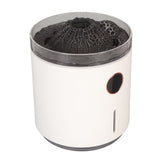 Aromatherapy Mist Diffuser Intelligent Multifunctional Timing Atomizing Flame Humidifier for Bedroom Living Room Black