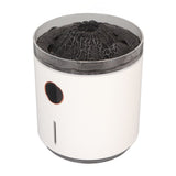 Aromatherapy Mist Diffuser Intelligent Multifunctional Timing Atomizing Flame Humidifier for Bedroom Living Room Black - Top-Down View