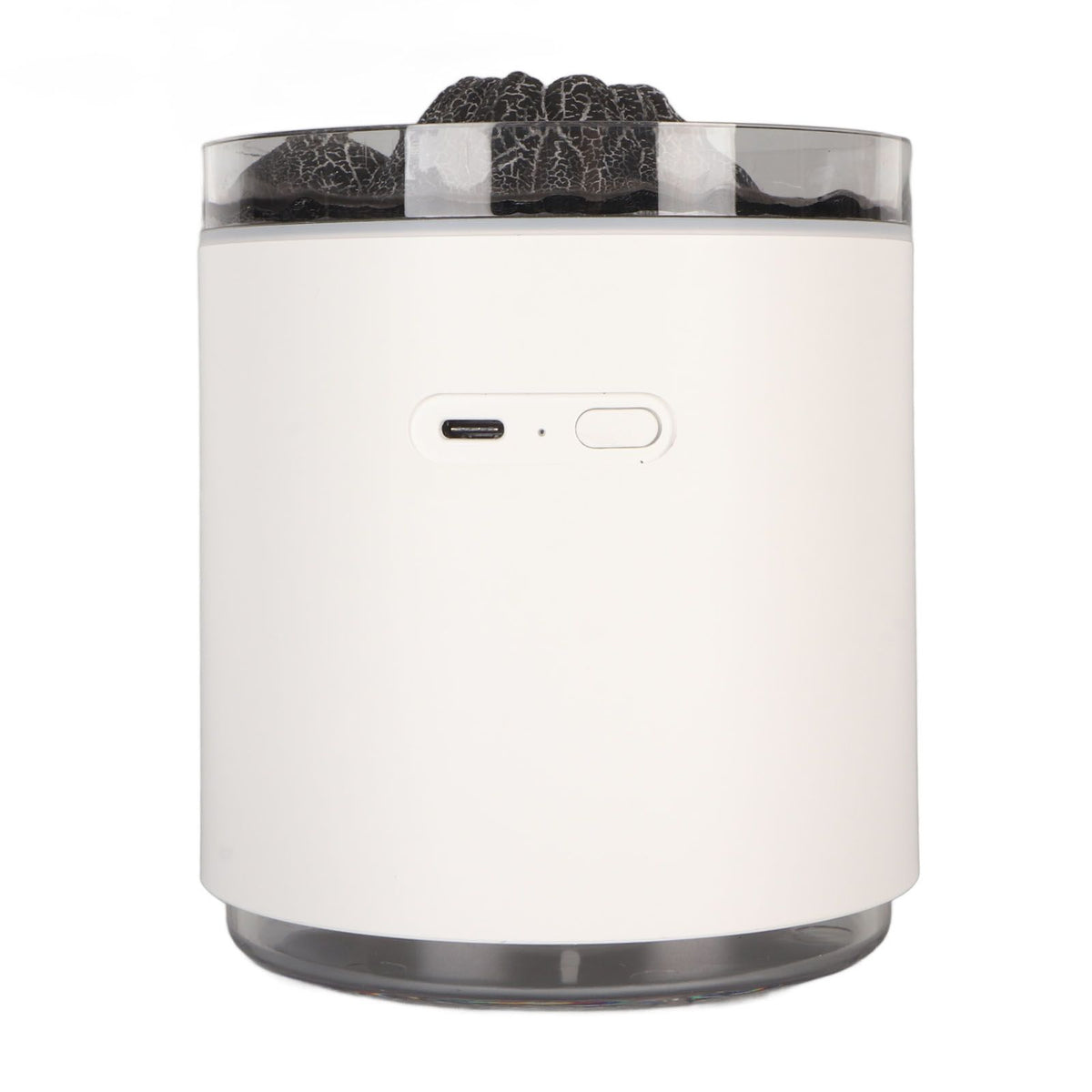 Aromatherapy Mist Diffuser Intelligent Multifunctional Timing Atomizing Flame Humidifier for Bedroom Living Room Black