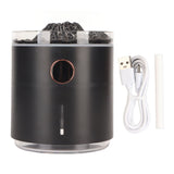Aromatherapy Mist Diffuser Intelligent Multifunctional Timing Atomizing Flame Humidifier for Bedroom Living Room White