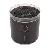 Aromatherapy Mist Diffuser Intelligent Multifunctional Timing Atomizing Flame Humidifier for Bedroom Living Room White