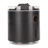 Aromatherapy Mist Diffuser Intelligent Multifunctional Timing Atomizing Flame Humidifier for Bedroom Living Room White