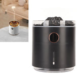 Aromatherapy Mist Diffuser Intelligent Multifunctional Timing Atomizing Flame Humidifier for Bedroom Living Room White