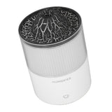 Essential Oil Diffuser Humidifier Simulation Volcano 200ml with Colorful Light Low Noise Desktop Humidifier for Home Bedroom Office White