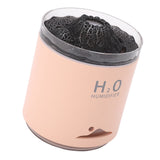 Essential Oil Diffuser Large Capacity Colorful Volcano Appearance Night Light Aromatherapy Oil Humidity Diffuser Pink