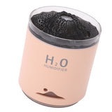 Essential Oil Diffuser Large Capacity Colorful Volcano Appearance Night Light Aromatherapy Oil Humidity Diffuser Pink