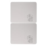2PCS Coffee Bar Mat Multifunctional Prevent Slip Waterproof Shockproof Absorbent Dish Drying Mat for Kitchen Counter 30x40cm / 11.8x15.7in
