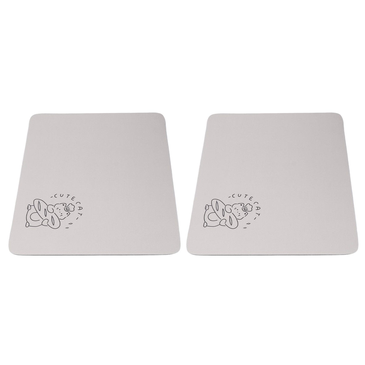 2PCS Coffee Bar Mat Multifunctional Prevent Slip Waterproof Shockproof Absorbent Dish Drying Mat for Kitchen Counter 30x40cm / 11.8x15.7in