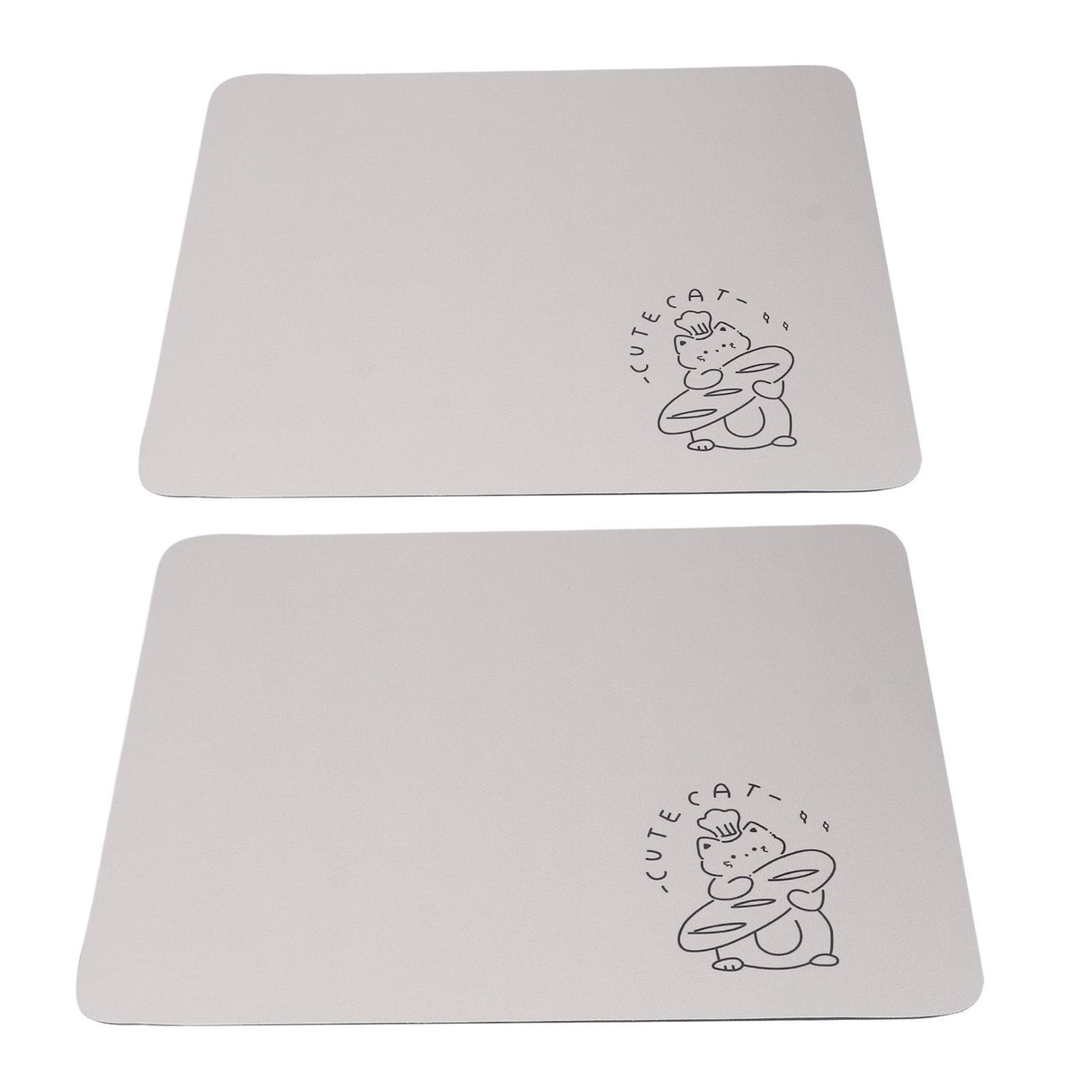 2PCS Coffee Bar Mat Multifunctional Prevent Slip Waterproof Shockproof Absorbent Dish Drying Mat for Kitchen Counter 30x40cm / 11.8x15.7in