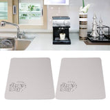 2PCS Coffee Bar Mat Multifunctional Prevent Slip Waterproof Shockproof Absorbent Dish Drying Mat for Kitchen Counter 30x40cm / 11.8x15.7in - Extra Image