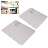 2PCS Coffee Bar Mat Multifunctional Prevent Slip Waterproof Shockproof Absorbent Dish Drying Mat for Kitchen Counter 30x40cm / 11.8x15.7in - Extra Image