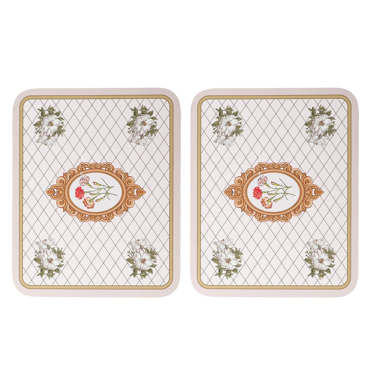 2PCS Coffee Mat Prevent Slip Waterproof Bottom Shockproof Absorbent Dish Drying Mat for Coffee Bar Accessories 50x60cm / 19.7x23.6in