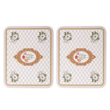 2PCS Coffee Mat Prevent Slip Waterproof Bottom Shockproof Absorbent Dish Drying Mat for Coffee Bar Accessories 50x60cm / 19.7x23.6in - Front View