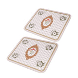 2PCS Coffee Mat Prevent Slip Waterproof Bottom Shockproof Absorbent Dish Drying Mat for Coffee Bar Accessories 50x60cm / 19.7x23.6in - Side View