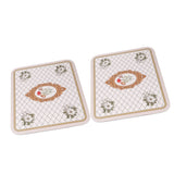 2PCS Coffee Mat Prevent Slip Waterproof Bottom Shockproof Absorbent Dish Drying Mat for Coffee Bar Accessories 50x60cm / 19.7x23.6in - Top-Down View