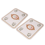 2PCS Coffee Mat Prevent Slip Waterproof Bottom Shockproof Absorbent Dish Drying Mat for Coffee Bar Accessories 50x60cm / 19.7x23.6in