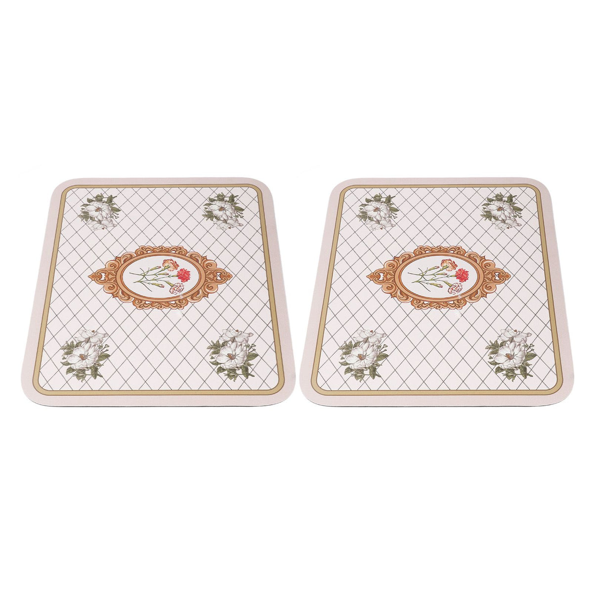 2PCS Coffee Mat Prevent Slip Waterproof Bottom Shockproof Absorbent Dish Drying Mat for Coffee Bar Accessories 50x60cm / 19.7x23.6in