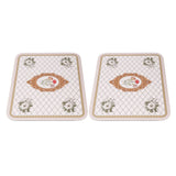 2PCS Coffee Mat Prevent Slip Waterproof Bottom Shockproof Absorbent Dish Drying Mat for Coffee Bar Accessories 50x60cm / 19.7x23.6in - Rear View