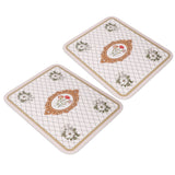 2PCS Coffee Mat Prevent Slip Waterproof Bottom Shockproof Absorbent Dish Drying Mat for Coffee Bar Accessories 50x60cm / 19.7x23.6in - Close-Up Angle