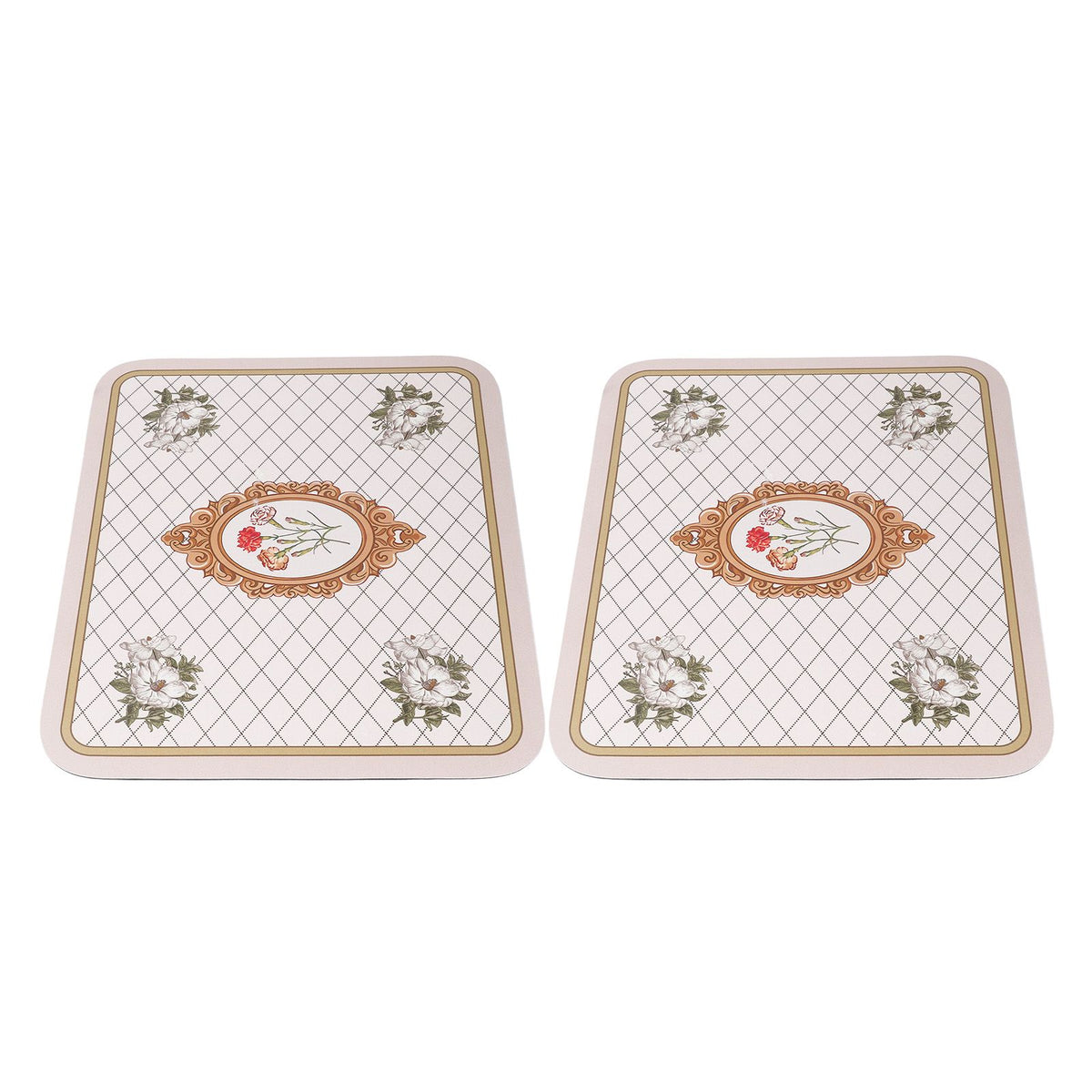 2PCS Coffee Mat Prevent Slip Waterproof Bottom Shockproof Absorbent Dish Drying Mat for Coffee Bar Accessories 50x60cm / 19.7x23.6in