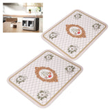 2PCS Coffee Mat Prevent Slip Waterproof Bottom Shockproof Absorbent Dish Drying Mat for Coffee Bar Accessories 50x60cm / 19.7x23.6in - Extra Image