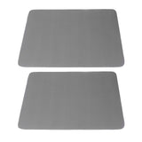 2Pcs Coffee Mat Drying Pad Super Absorbent Prevent Slip Shock Absorption Easy to Clean Coffee Bar Mat for Countertops Coffee Machine Dark Gray 30x40cm / 11.8x15.7in