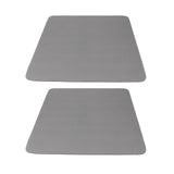 2Pcs Coffee Mat Drying Pad Super Absorbent Prevent Slip Shock Absorption Easy to Clean Coffee Bar Mat for Countertops Coffee Machine Dark Gray 30x40cm / 11.8x15.7in