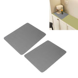 2Pcs Coffee Mat Drying Pad Super Absorbent Prevent Slip Shock Absorption Easy to Clean Coffee Bar Mat for Countertops Coffee Machine Dark Gray 30x40cm / 11.8x15.7in