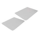 2Pcs Coffee Mat Drying Pad Super Absorbent Prevent Slip Shock Absorption Easy to Clean Coffee Bar Mat for Countertops Coffee Machine Light Gray 40x50cm / 15.7x19.7in - Side View