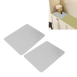 2Pcs Coffee Mat Drying Pad Super Absorbent Prevent Slip Shock Absorption Easy to Clean Coffee Bar Mat for Countertops Coffee Machine Light Gray 40x50cm / 15.7x19.7in