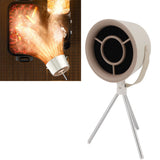 Portable Range Hood 5V White Detachable Strong Adsorption 3 Adjustable Speed Desktop Range Hood for Hot Pot