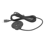 Embedded Charging Round Port Desktop Power Grommet for Sofas Tables Bedside Workbenches Offices Homes 5V Input - Close-Up Angle