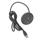 Embedded Charging Round Port Desktop Power Grommet for Sofas Tables Bedside Workbenches Offices Homes 5V Input - Low Angle