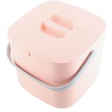 Mini Sink Dishwasher Portable Auto Shutdown Efficient USB Dish Washing Machine for Home Kitchen Pink Bucket - Rear View