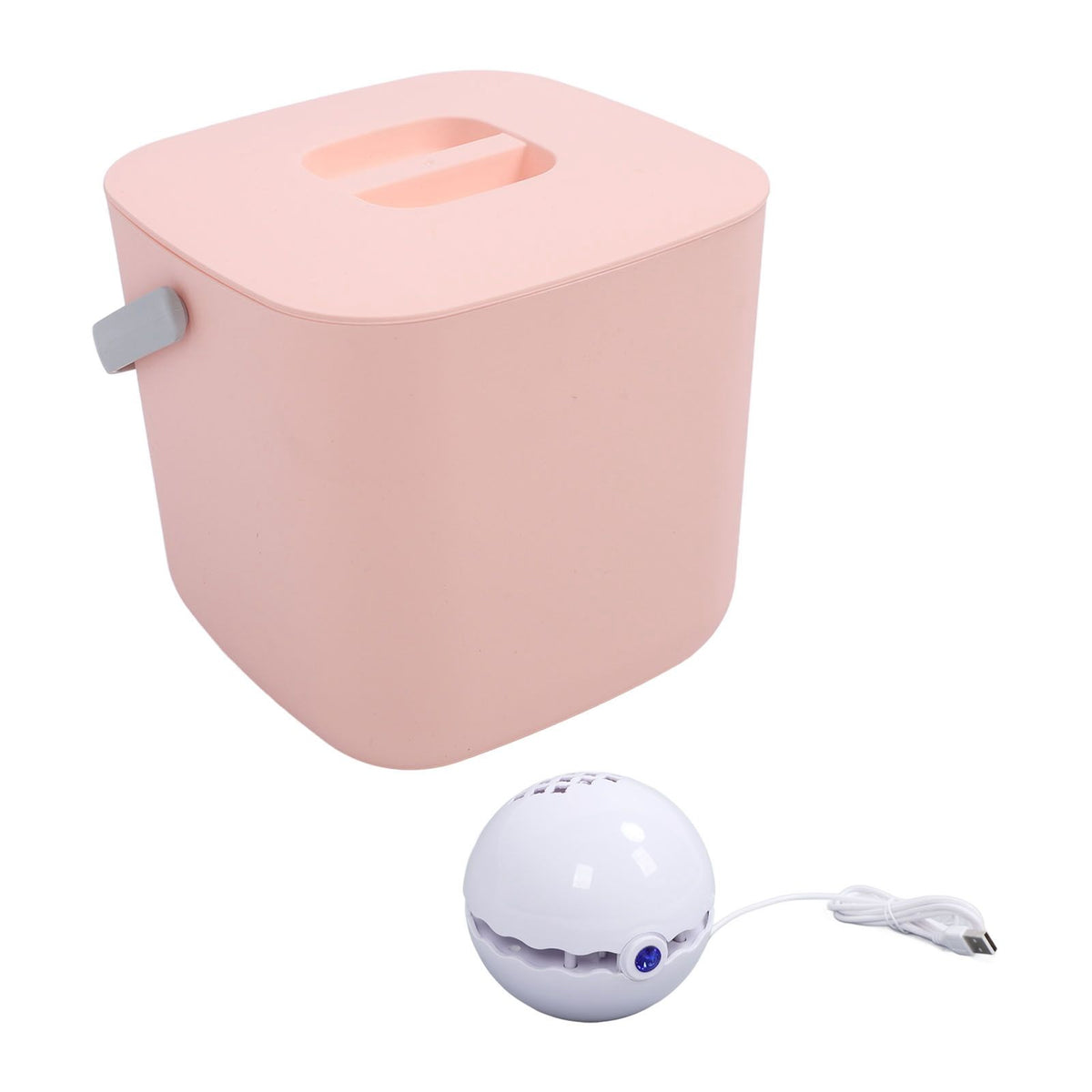 Mini Sink Dishwasher Portable Auto Shutdown Efficient USB Dish Washing Machine for Home Kitchen Pink Bucket