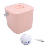 Mini Sink Dishwasher Portable Auto Shutdown Efficient USB Dish Washing Machine for Home Kitchen Pink Bucket - Low Angle
