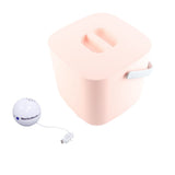 Mini Sink Dishwasher Portable Auto Shutdown Efficient USB Dish Washing Machine for Home Kitchen Pink Bucket