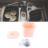 Mini Sink Dishwasher Portable Auto Shutdown Efficient USB Dish Washing Machine for Home Kitchen Pink Bucket