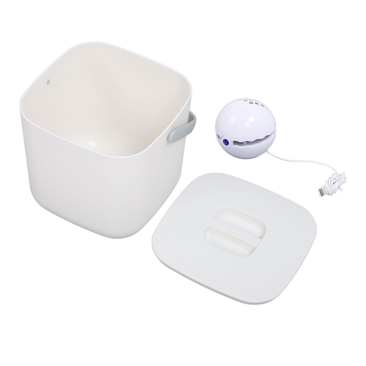 Mini Sink Dishwasher Portable Auto Shutdown Efficient USB Dish Washing Machine for Home Kitchen White Bucket