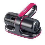 Smart Mite Remover Compact Portable Powerful UV Handheld Vacuum Cleaner Machine for Beds Sofas Carpets Cars Grey Red - Side View