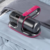Smart Mite Remover Compact Portable Powerful UV Handheld Vacuum Cleaner Machine for Beds Sofas Carpets Cars Grey Red