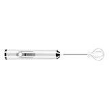 Electric Egg Frother Multifunctional Cordless Handheld Milk Frother for Household Kitchen Baking Coffee White