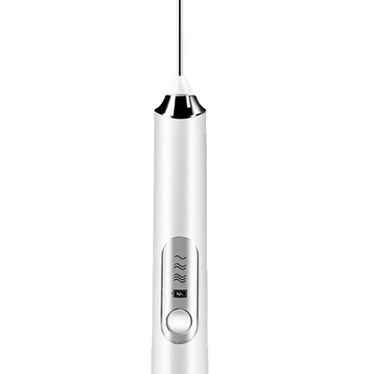 Electric Egg Frother Multifunctional Cordless Handheld Milk Frother for Household Kitchen Baking Coffee White