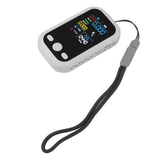 5 in 1 Air Quality Monitor Multifunctional Smart Portable CO2 Humidity Temperature Detector for Indoor Home White - Close-Up Angle