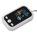 5 in 1 Air Quality Monitor Multifunctional Smart Portable CO2 Humidity Temperature Detector for Indoor Home White - Extra Image