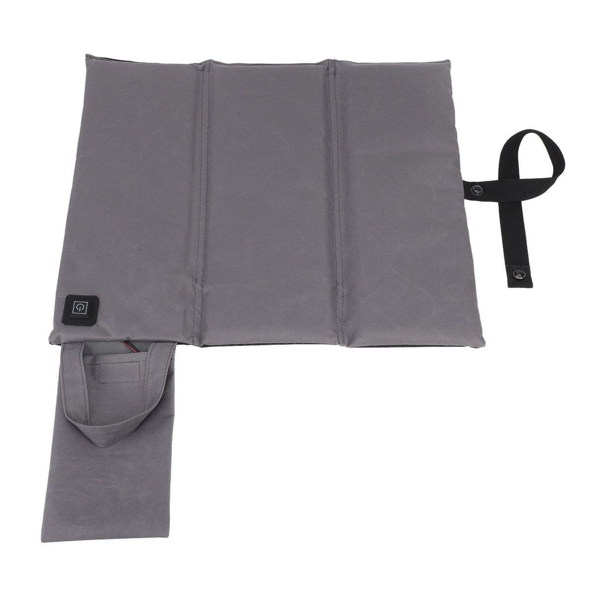 Heated Chair Cushion 3 Temperature Adjustable USB Warm Chair Pad Portable Foldable Heated Cushion for Office Fishing Stadium