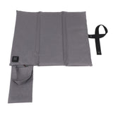 Heated Chair Cushion 3 Temperature Adjustable USB Warm Chair Pad Portable Foldable Heated Cushion for Office Fishing Stadium - Rear View