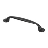 Zinc Alloy Cabinet Handles Black Decorative Drawer Pull Kitchen Furniture Hardware for Bedroom Bathroom Living Room - Front View