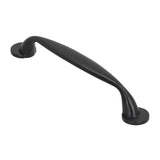 Zinc Alloy Cabinet Handles Black Decorative Drawer Pull Kitchen Furniture Hardware for Bedroom Bathroom Living Room - Side View