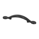 Black Zinc Alloy Handle American Cabinet Hardware Handle Drawer Handle Wardrobe Door Handle Bathroom Handle - 45-Degree Angle